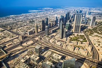 Image showing Dubai downtown. East, United Arab Emirates architecture