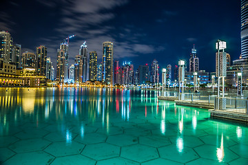 Image showing Dubai downtown. East, United Arab Emirates architecture