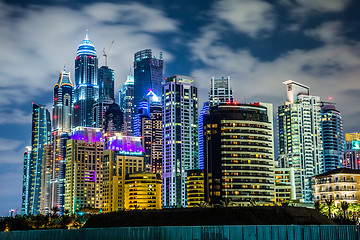 Image showing Dubai Marina cityscape, UAE