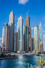 Image showing Dubai Marina cityscape, UAE