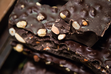 Image showing Many different chocolate candy closeup