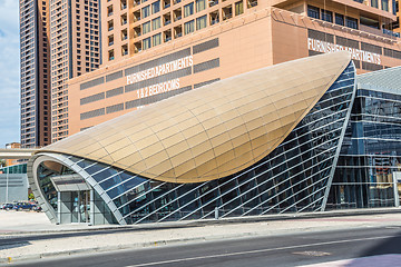 Image showing Dubai Marina Metro Station, United Arab Emirates