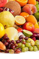 Image showing Huge group of fresh vegetables and fruits