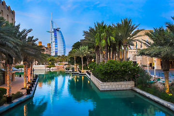 Image showing Burj Al Arab is a luxury 5 stars hotel