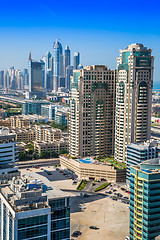 Image showing Dubai downtown. East, United Arab Emirates architecture