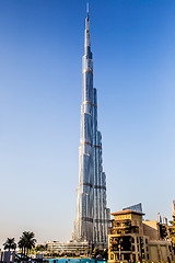 Image showing View on Burj Khalifa, Dubai, UAE, at night