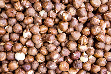 Image showing hazelnut in the street shop in Dubai