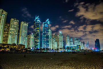 Image showing Dubai Marina cityscape, UAE