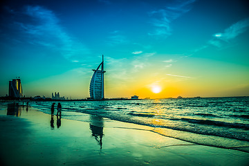 Image showing Burj Al Arab is a luxury 5 stars hotel