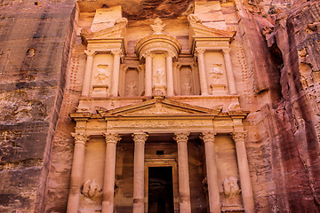 Image showing Al Khazneh or The Treasury at Petra, Jordan