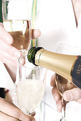 Image showing glass of champagne