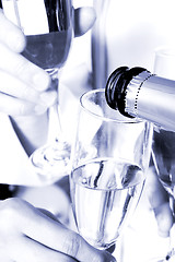 Image showing glass of champagne