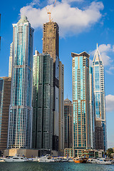 Image showing Dubai Marina cityscape, UAE