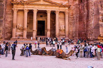 Image showing Al Khazneh or The Treasury at Petra, Jordan