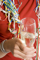 Image showing glass of champagne