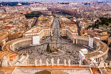 Image showing Panorama of Vatican and Rome