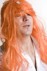 Image showing man with a wig