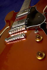 Image showing red guitar