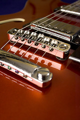 Image showing red guitar
