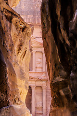 Image showing Al Khazneh or The Treasury at Petra, Jordan