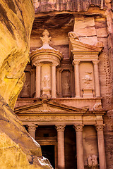 Image showing Al Khazneh or The Treasury at Petra, Jordan