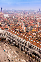 Image showing Venice from the air 