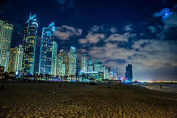 Image showing Dubai Marina cityscape, UAE