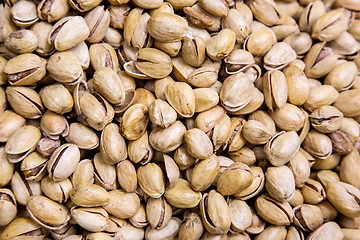 Image showing tasty pistachio nuts in the street shop in Dubai