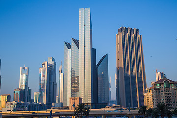 Image showing Dubai downtown. East, United Arab Emirates architecture