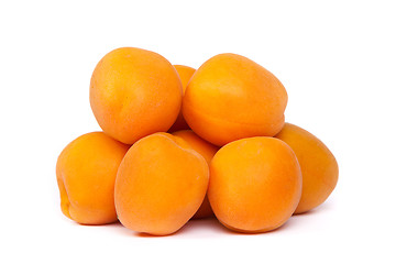 Image showing Apricots on a white background