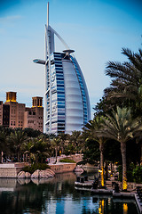 Image showing Burj Al Arab is a luxury 5 stars hotel