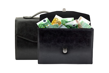 Image showing Briefcase with money