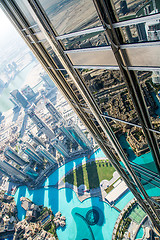 Image showing Dubai downtown. East, United Arab Emirates architecture
