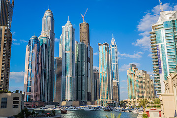 Image showing Dubai Marina cityscape, UAE