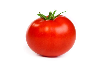Image showing Fresh red tomato isoated on white