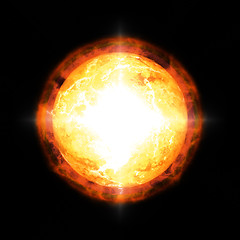 Image showing sun in space