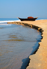 Image showing Fish Boat on the Shore