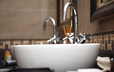 Image showing Sink with taps