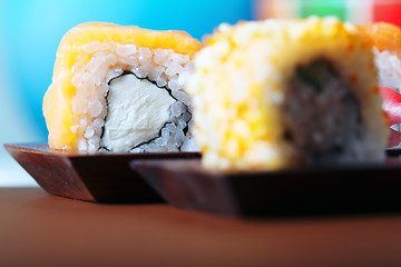 Image showing Rolled sushi