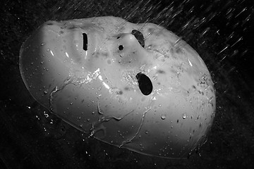 Image showing Mask and rain