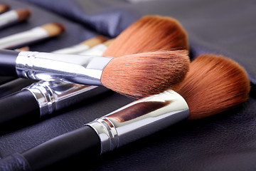 Image showing Cosmetic brush set