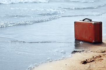 Image showing Loneliness on the beach