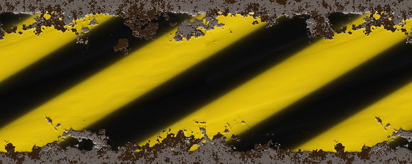 Image showing yellow black stripes