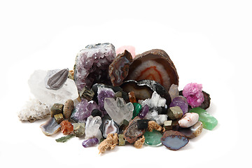 Image showing collection of gems and minerals