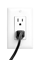Image showing power outlet isolated