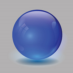 Image showing blue glass ball