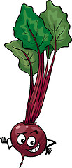 Image showing cute beet vegetable cartoon illustration