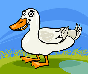 Image showing duck farm bird animal cartoon illustration