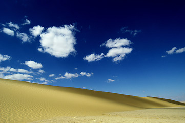 Image showing Dunes in the Wady Rayan, Egypt