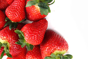 Image showing strawberriers background